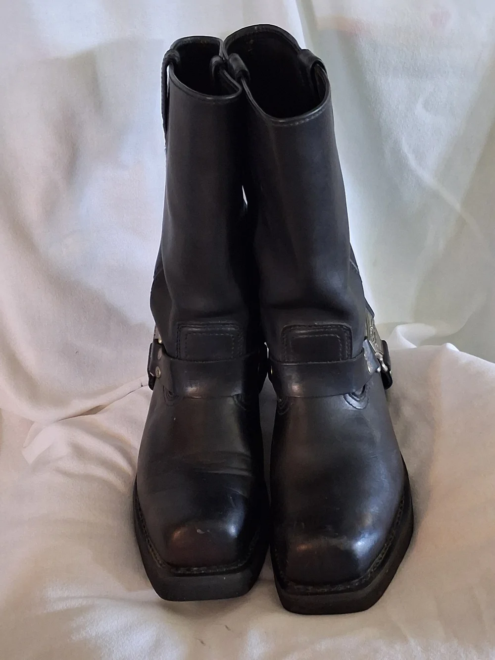 Harley Davidson 91345 Leather Mega Harness Motorcycle Boots Men's Size 9.5